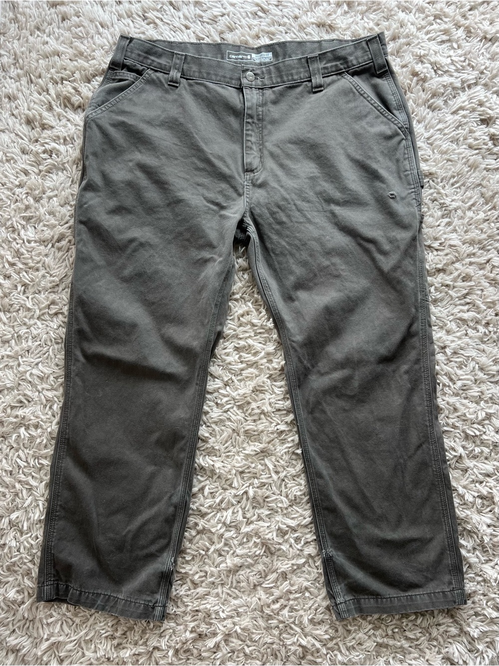 Carhartt Men's Olive Green Work Chinos